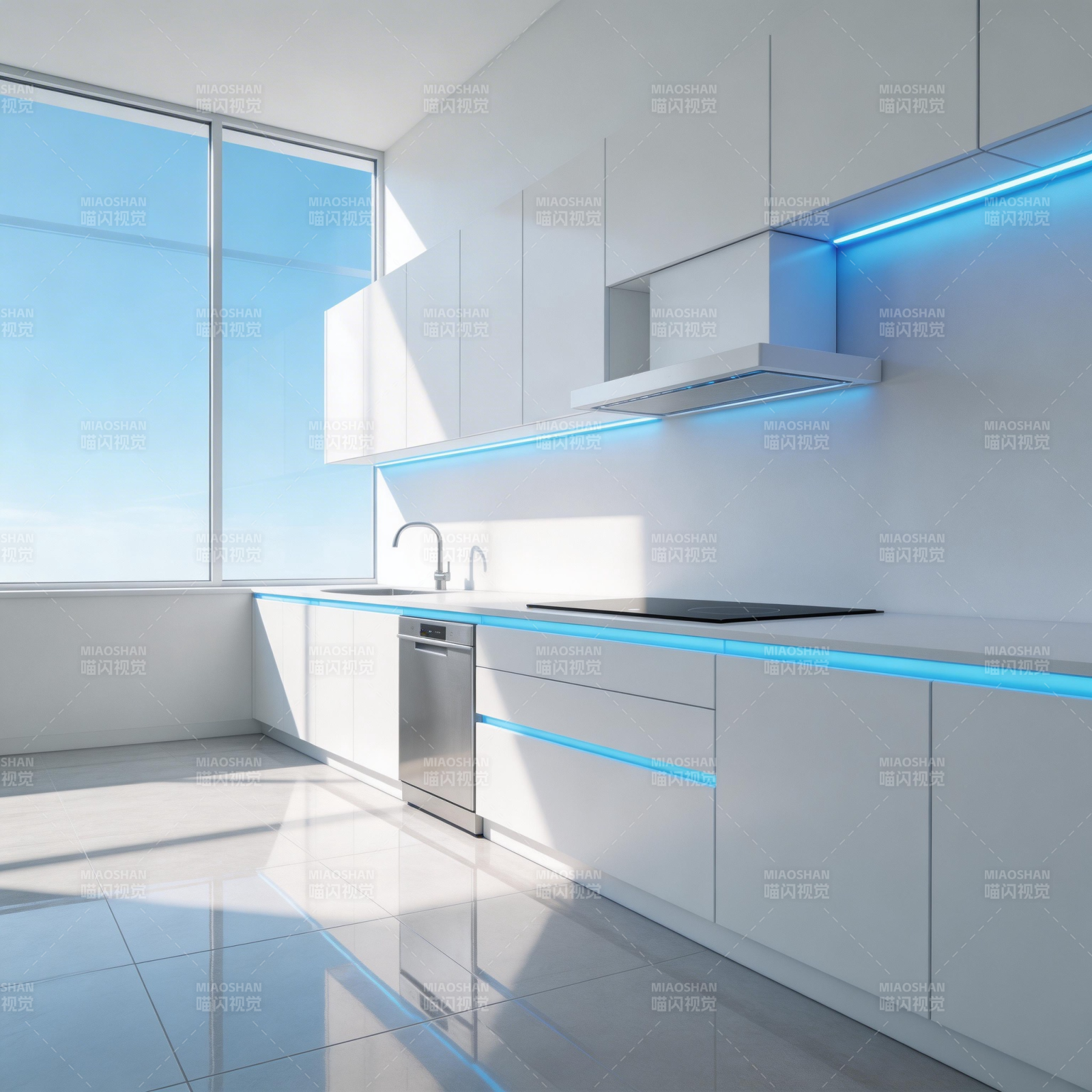 现代简约厨房图片