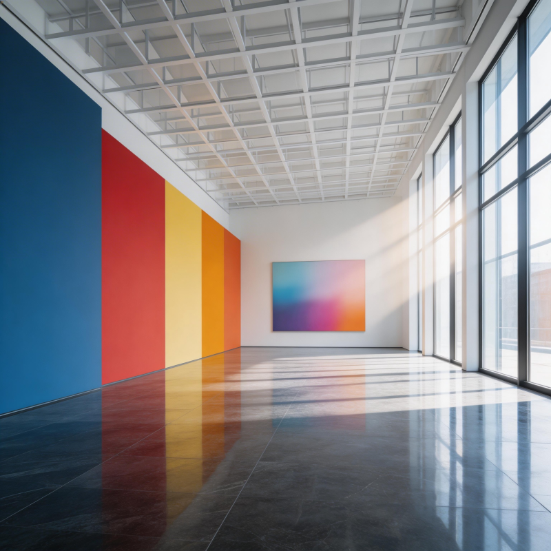 色彩长廊光影交错图片