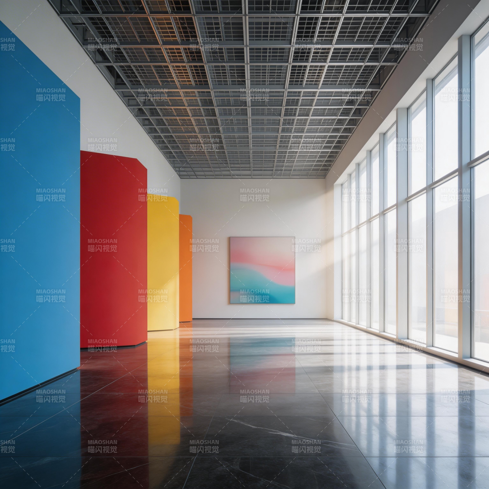 色彩长廊艺术展图片