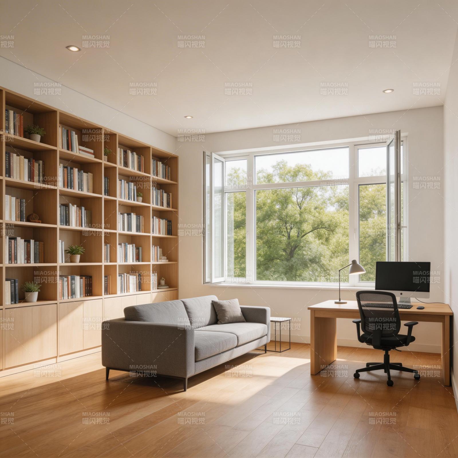 简约书房客厅图片