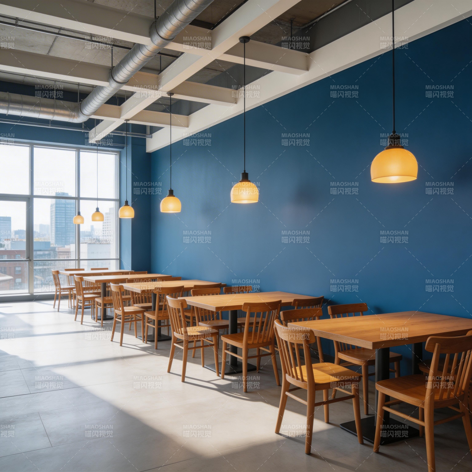 现代简约餐厅空间图片