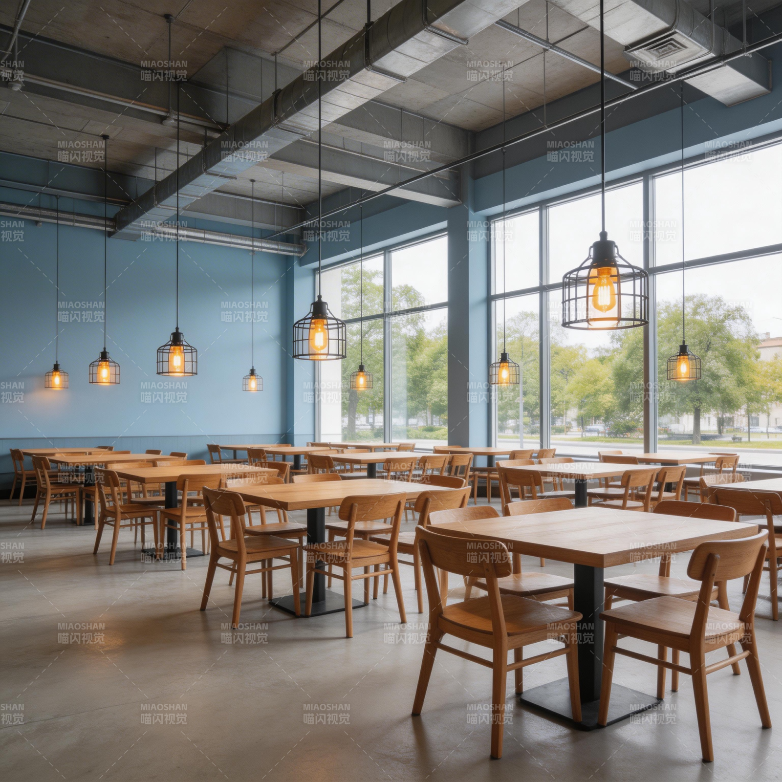 现代简约餐厅图片