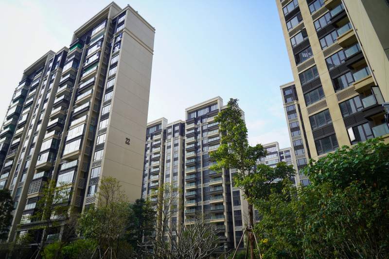 现代住宅楼群图片