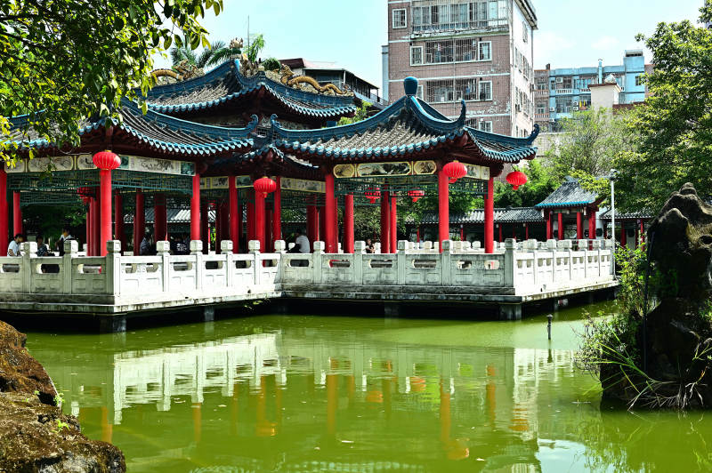 深圳龙园传统建筑亭台楼阁图片