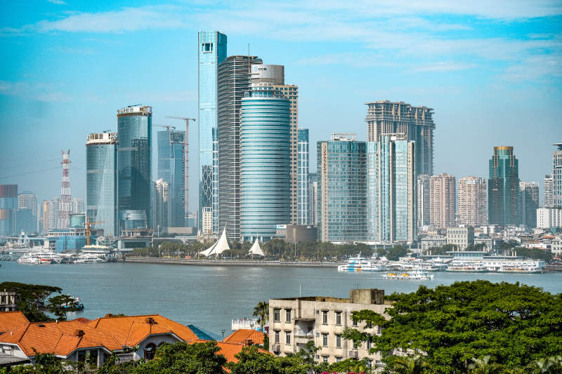 现代都市天际线图片