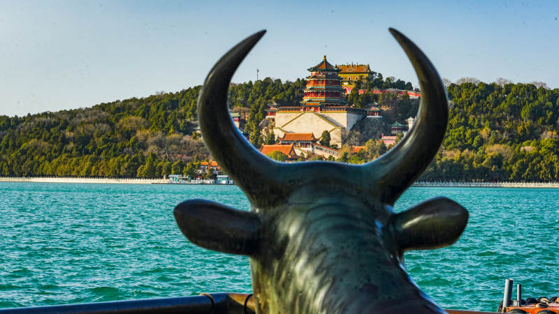 颐和园牛首望湖楼图片