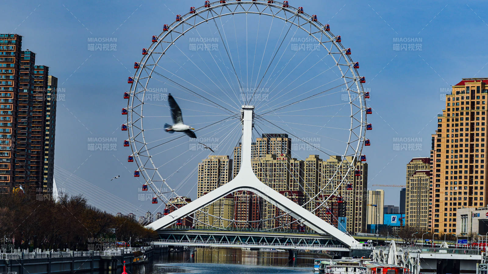 天津之眼城市风光图片