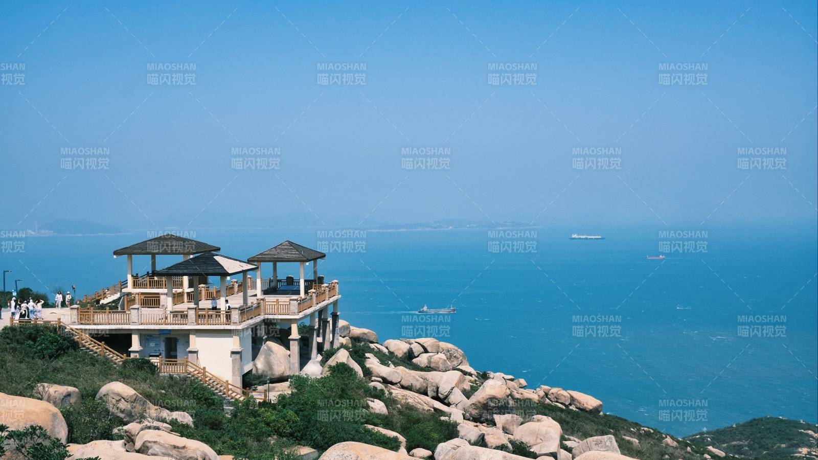 外伶仃岛海边观景台图片