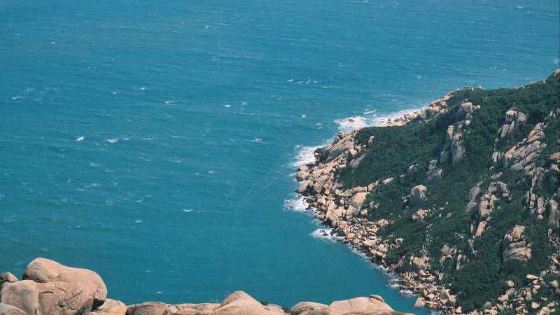 外伶仃岛碧海青山图片