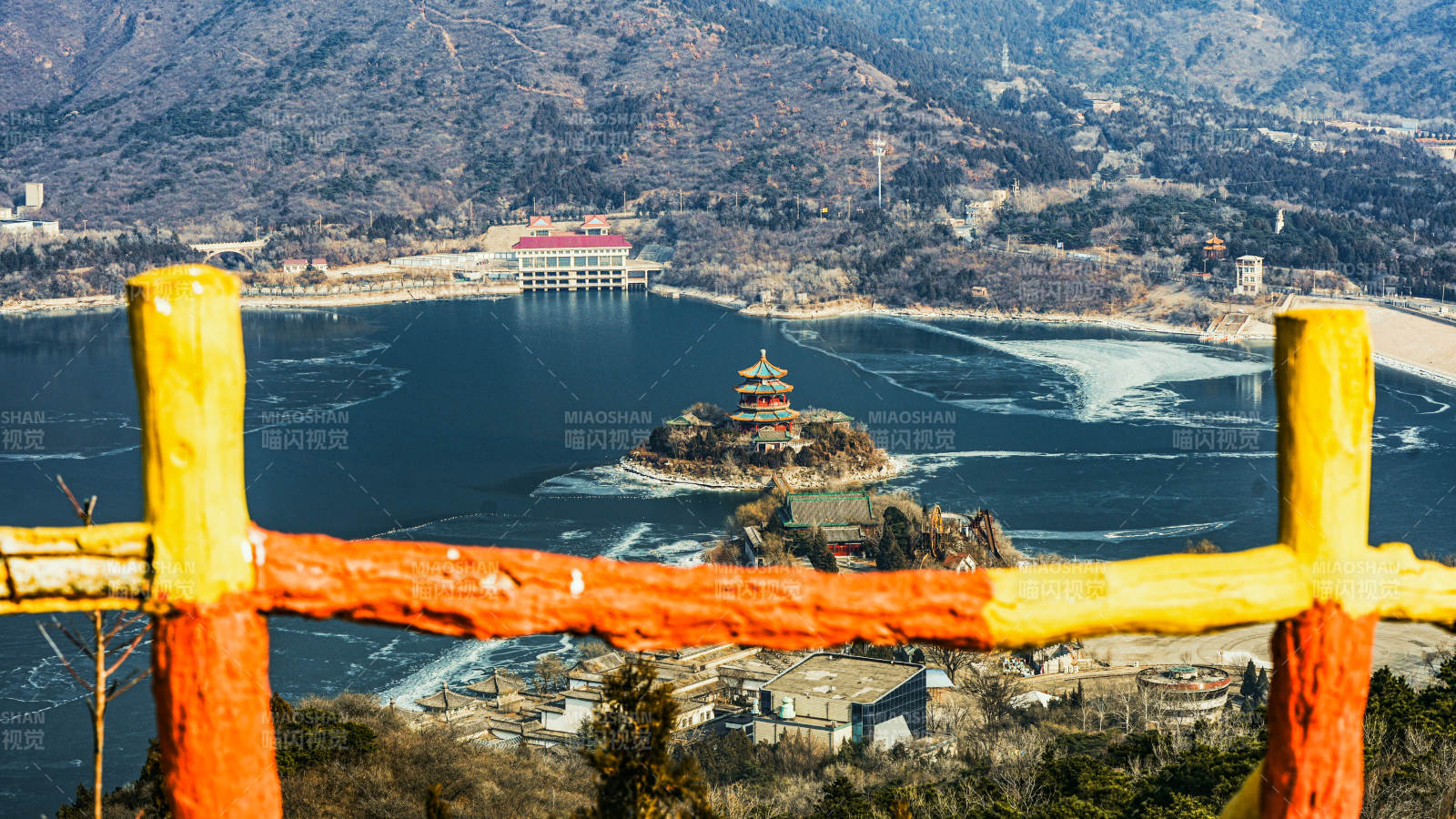 湖心岛风光图片