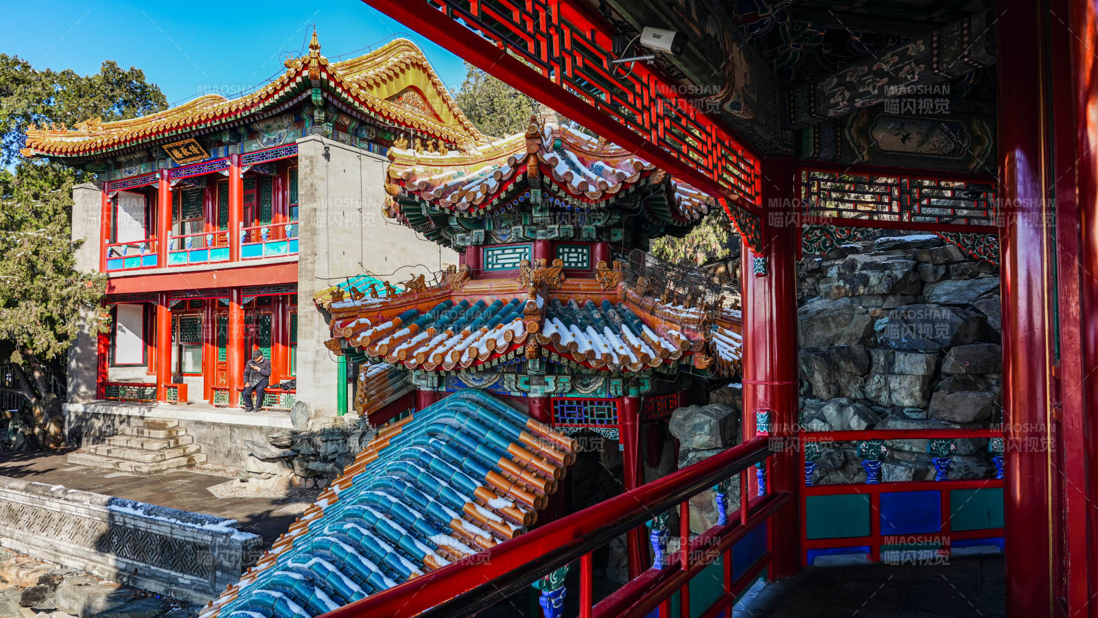 古色古香的庭院图片