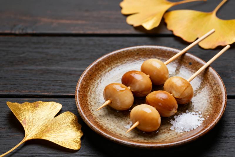 秋日糖烤栗子图片