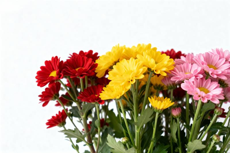 多彩菊花绽放图片