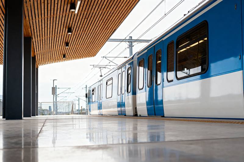 现代地铁站台图片