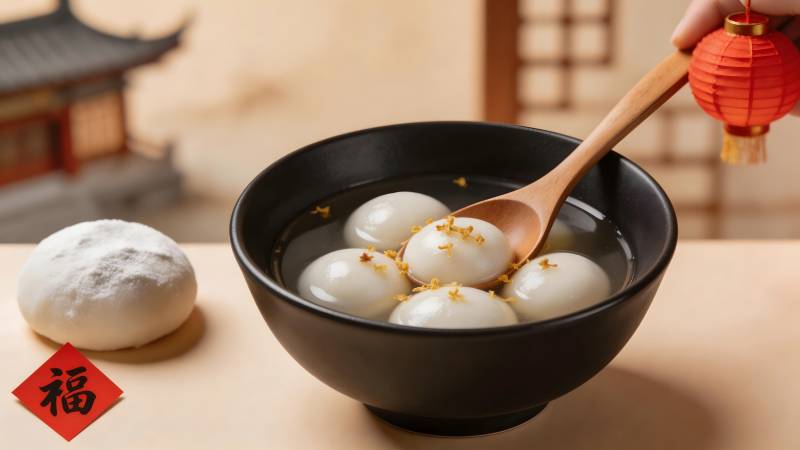 元宵佳节团圆汤圆图片
