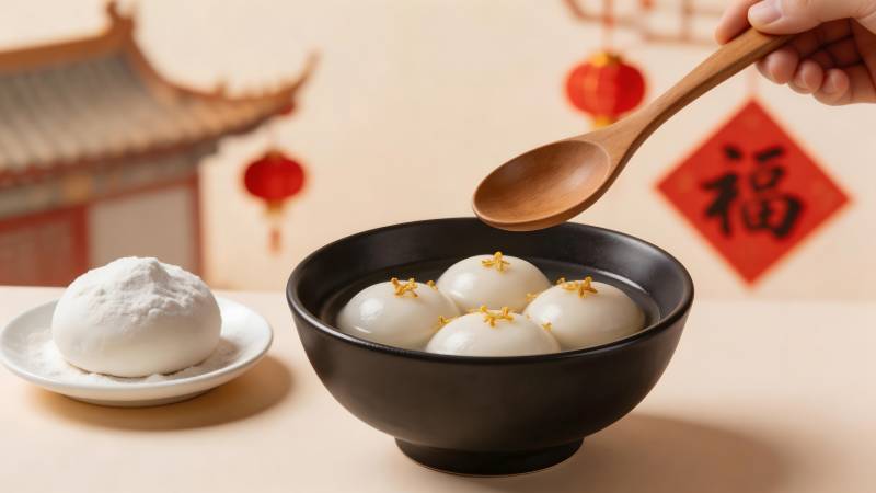 元宵佳节团圆汤圆图片