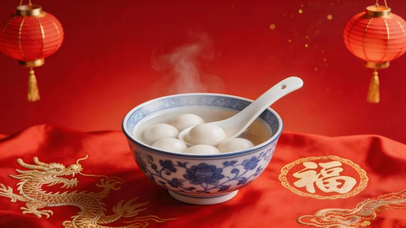 元宵汤圆暖人心图片