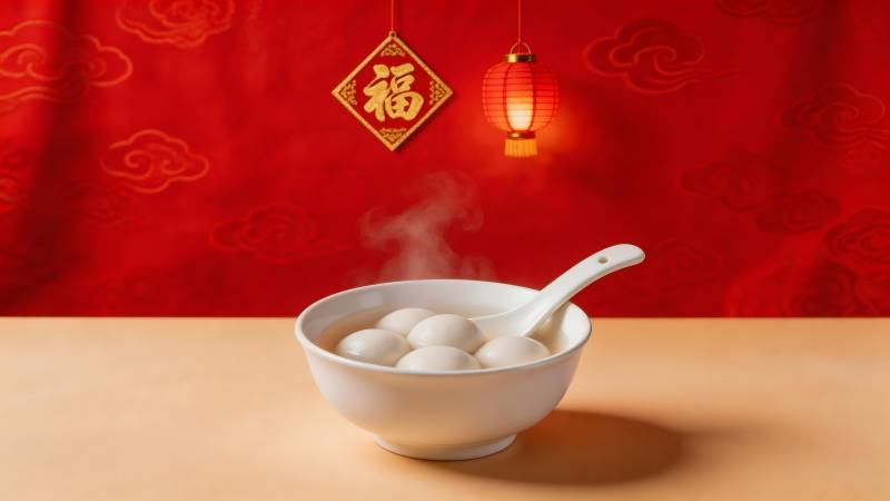 元宵佳节团圆汤圆图片
