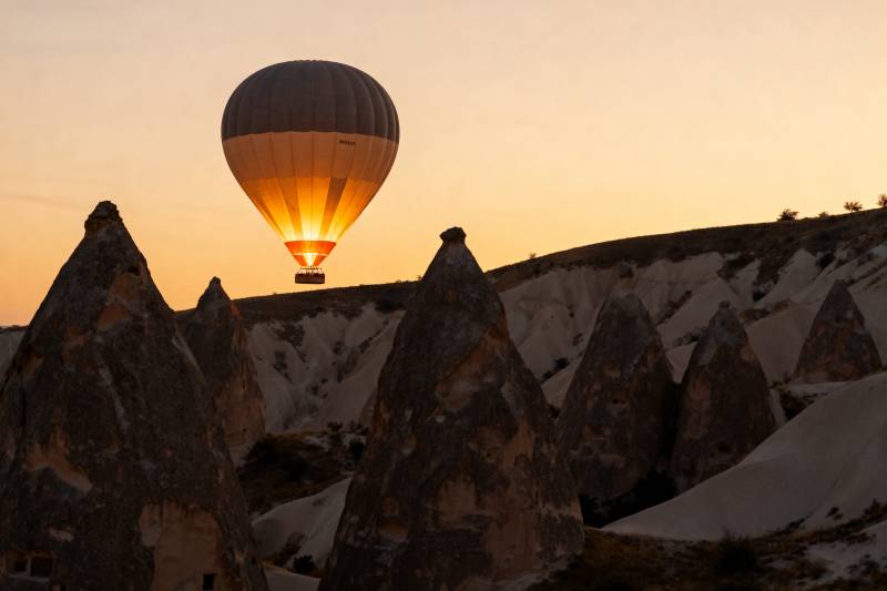 热气球升空奇景图片