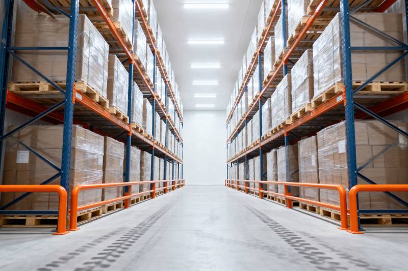 整洁的仓库通道图片