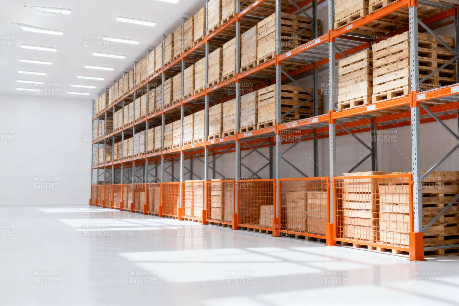 现代化仓储货架图片