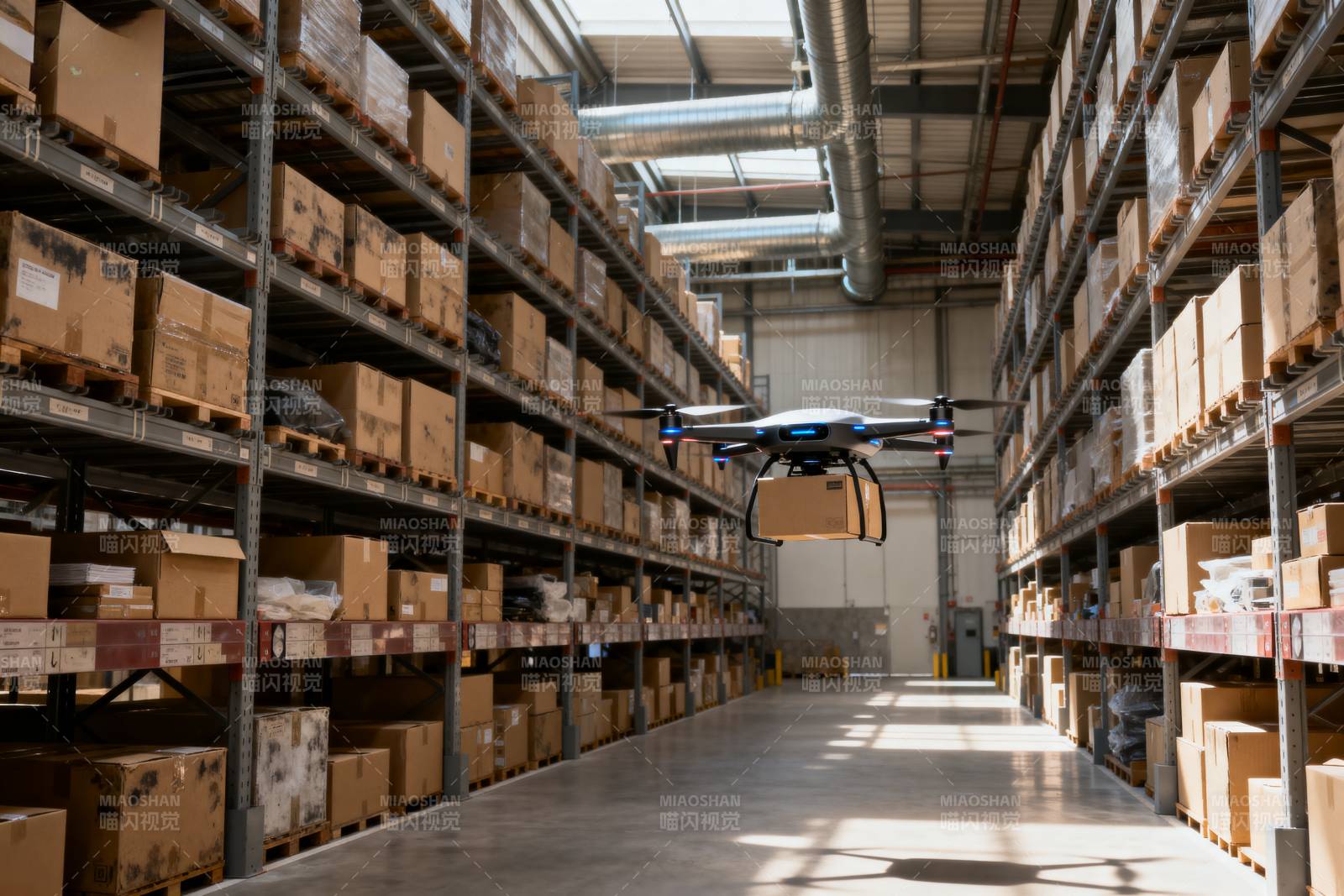 无人机仓库搬运图片