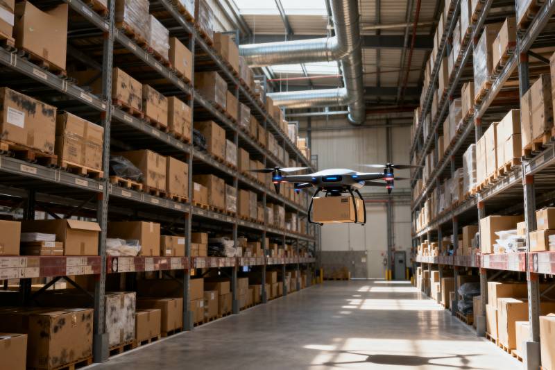 无人机仓库搬运图片