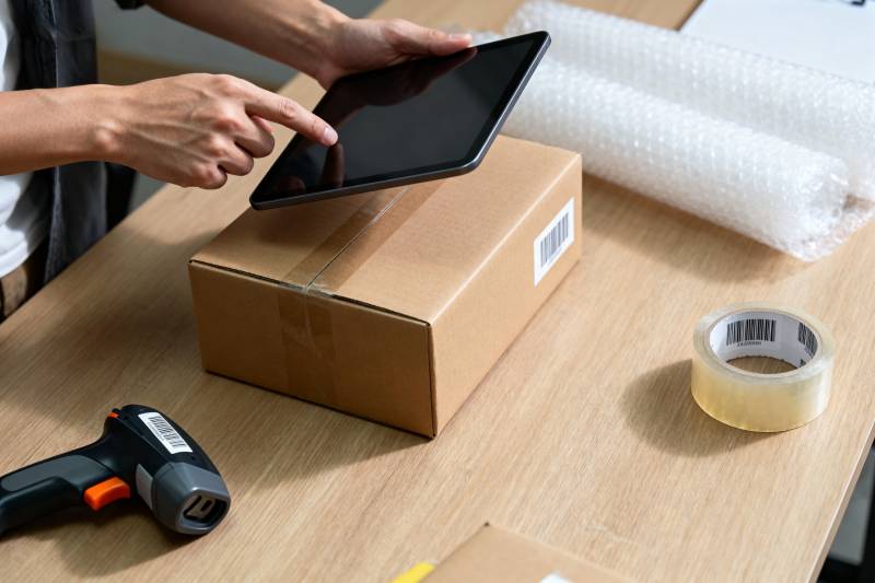 平板装箱准备发货图片