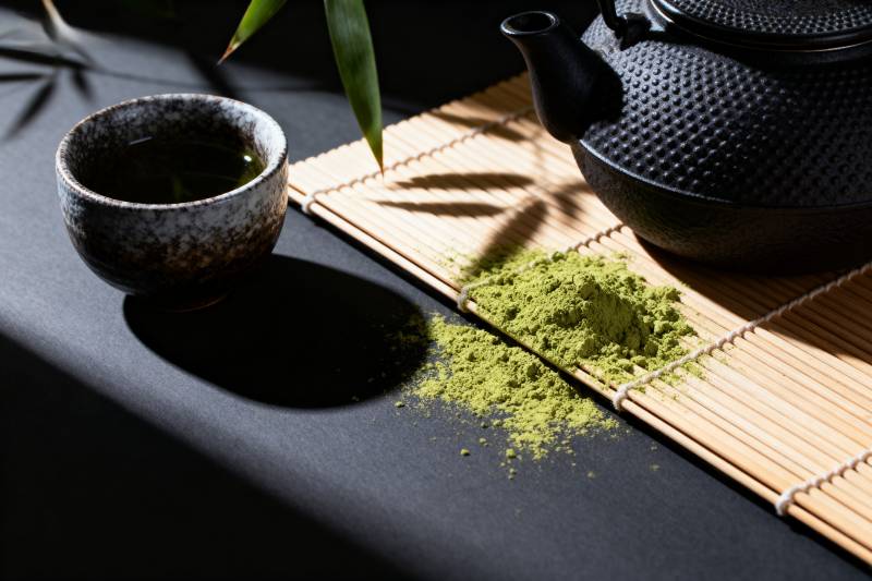 抹茶静谧时光图片