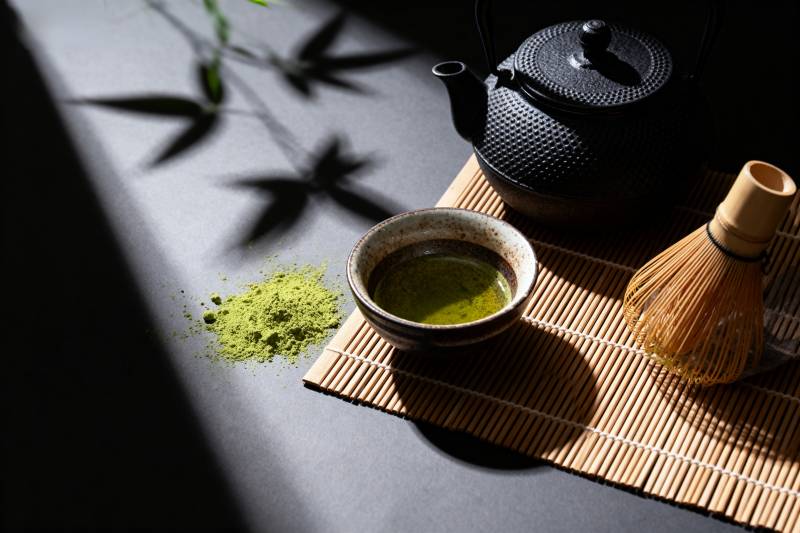 抹茶静谧时光图片