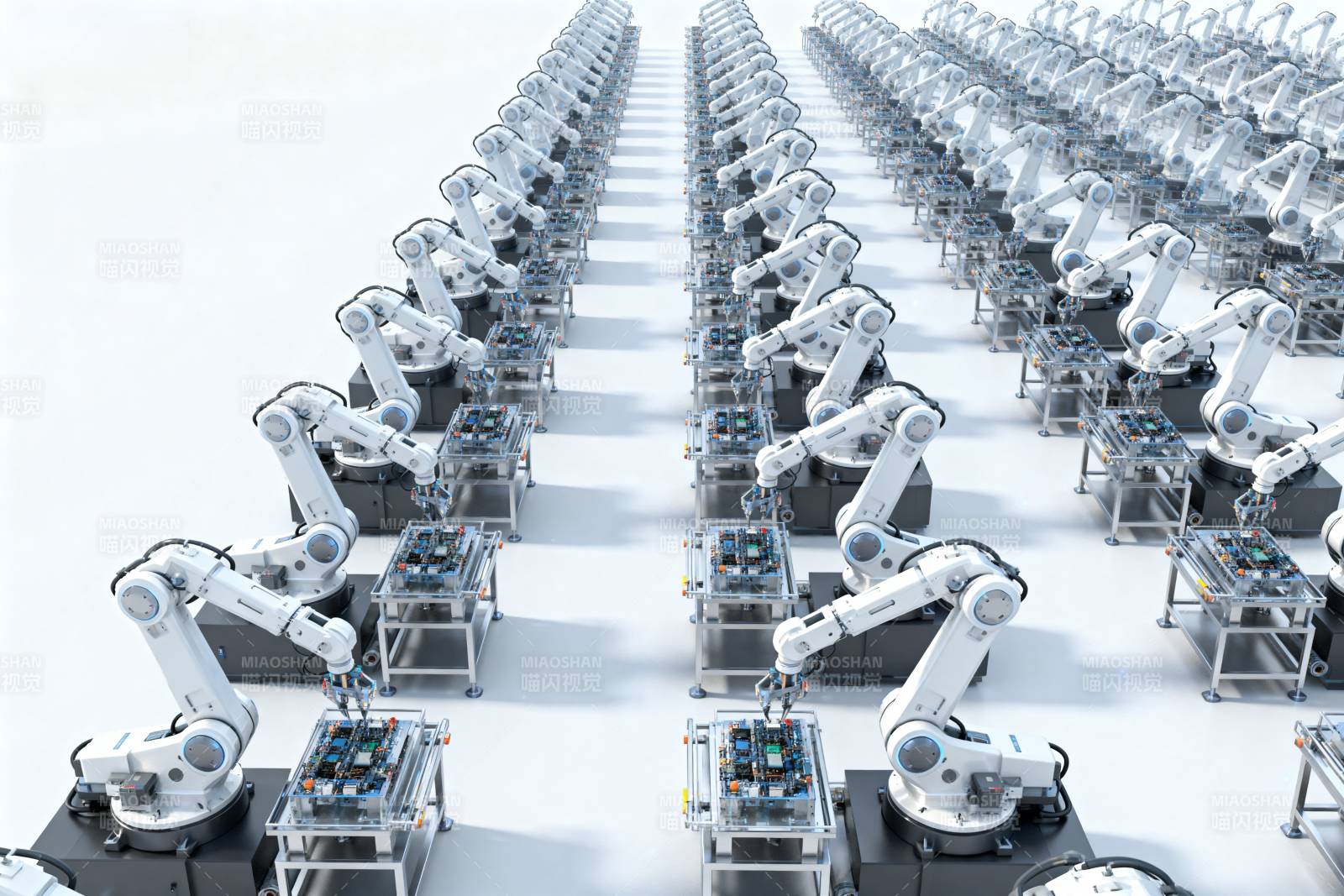 智能机器人生产线图片