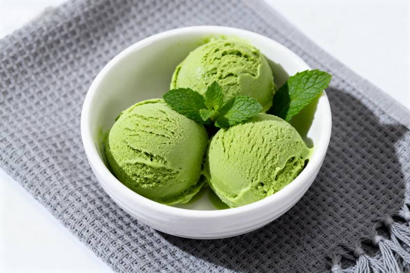 抹茶冰淇淋图片