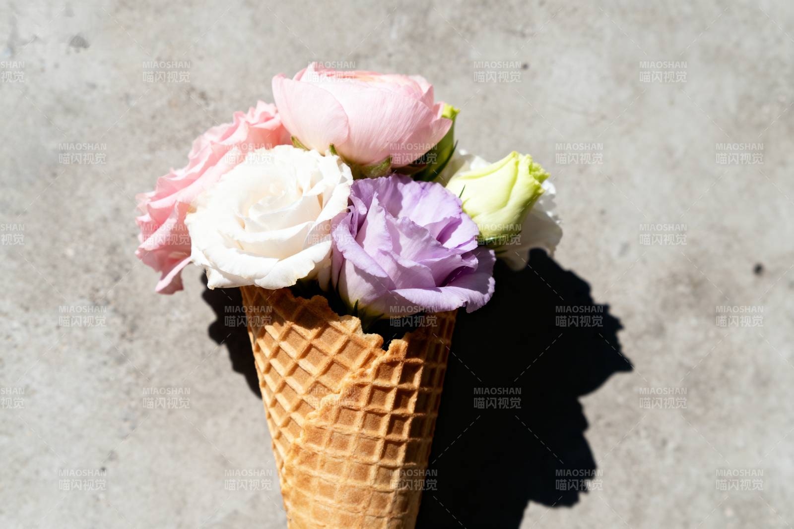 花束冰淇淋图片