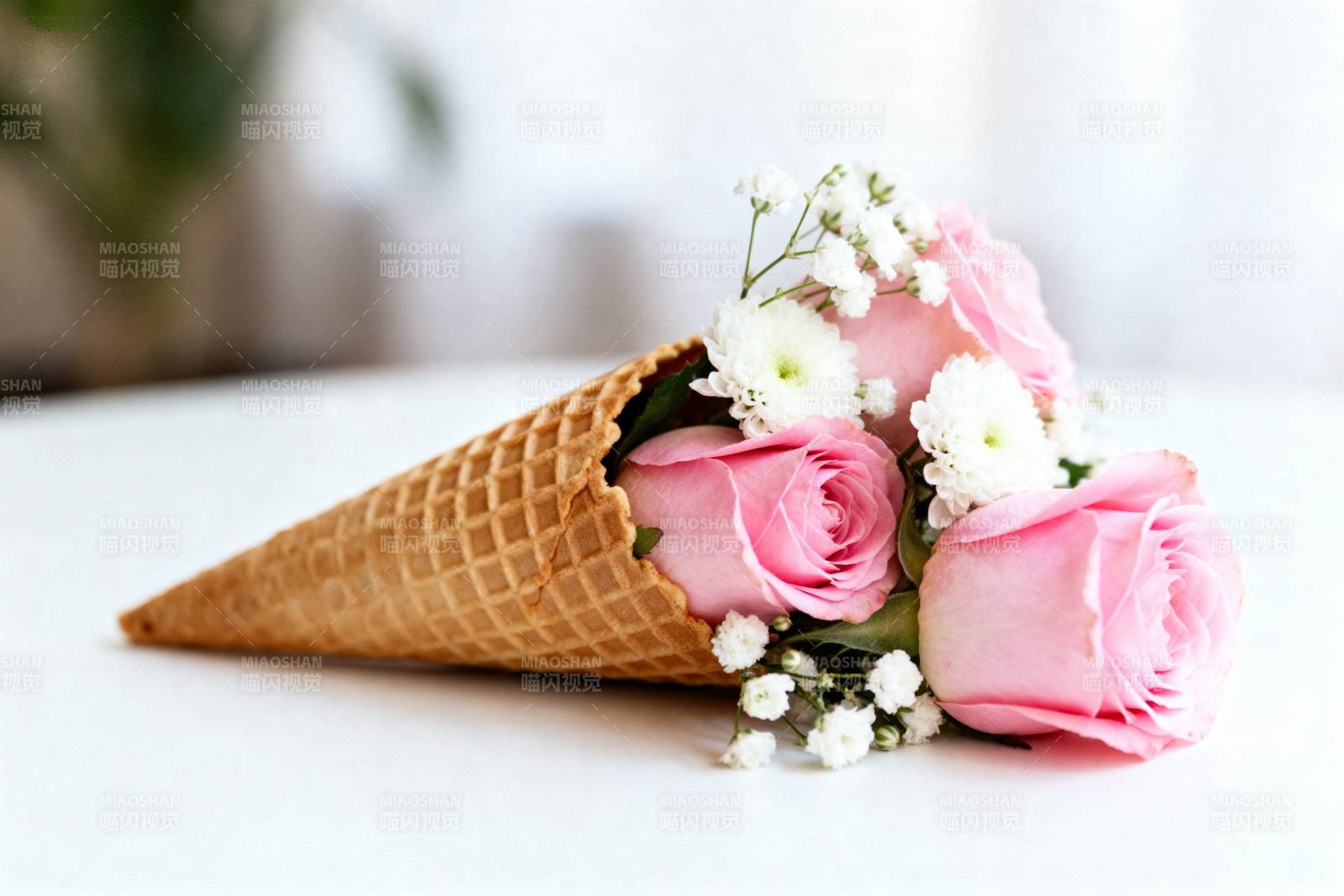花束冰淇淋图片