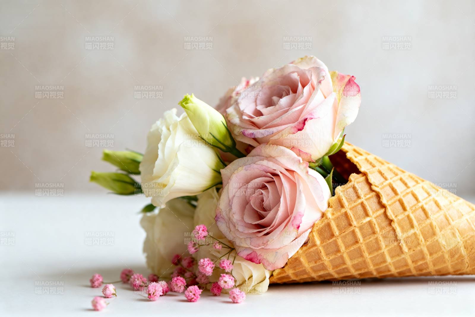 花束冰激凌图片