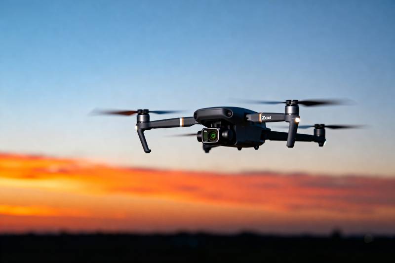 无人机翱翔天际图片