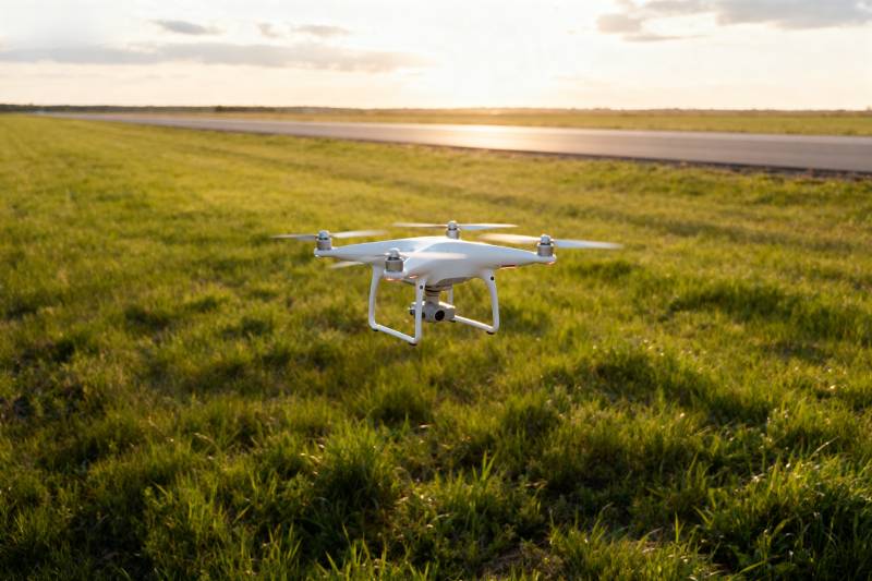 无人机低空飞行图片