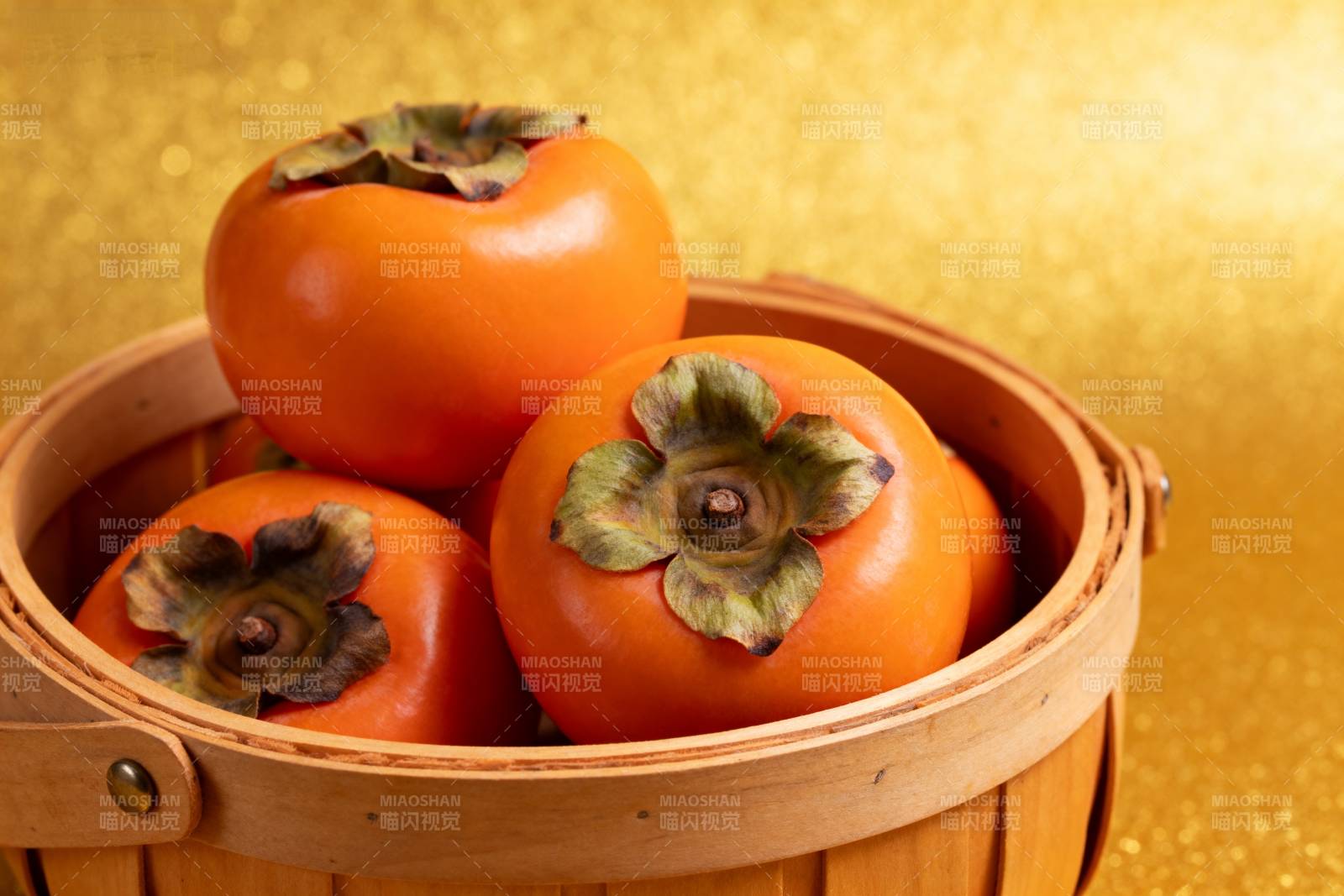 柿子满篮金秋味图片