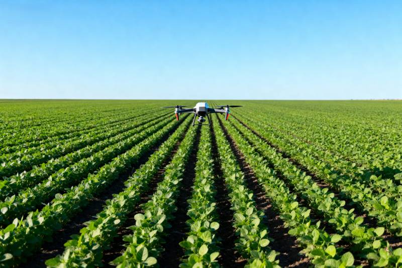 无人机巡田图片