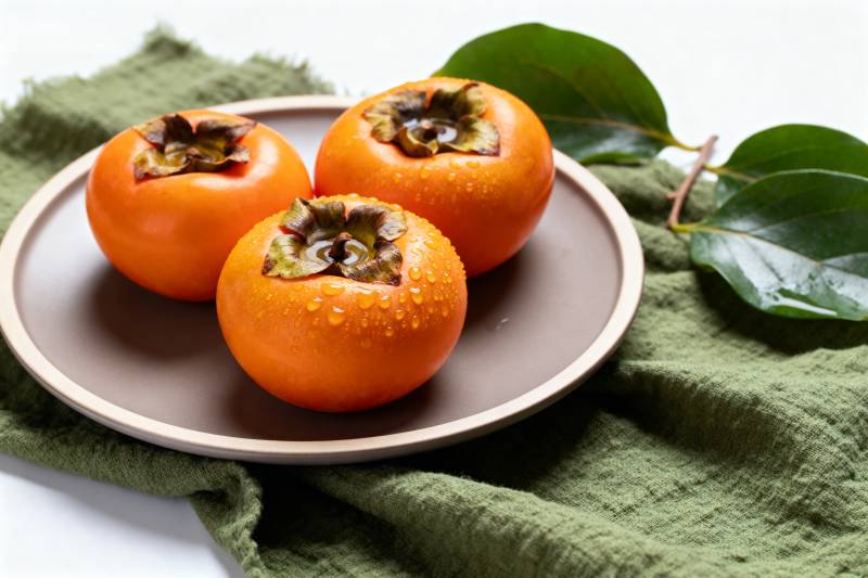 柿子静物图图片