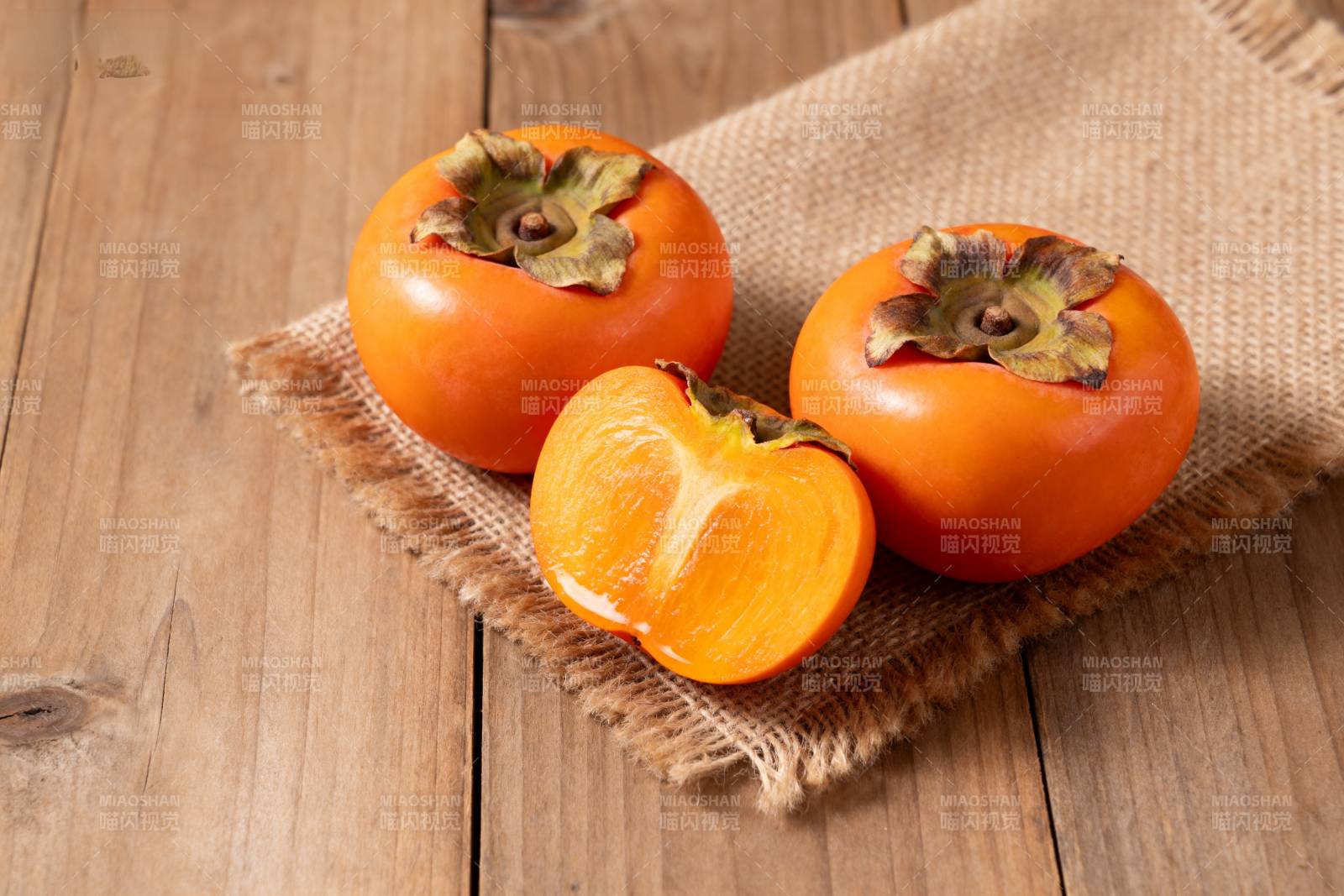 柿子静物图图片