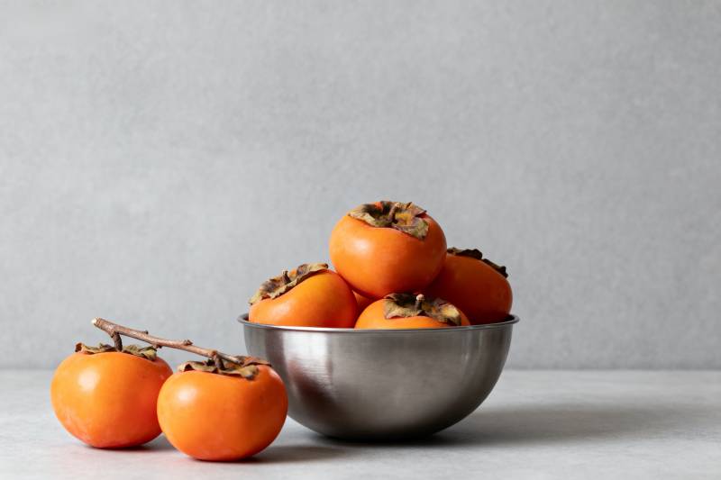 柿子静物图图片