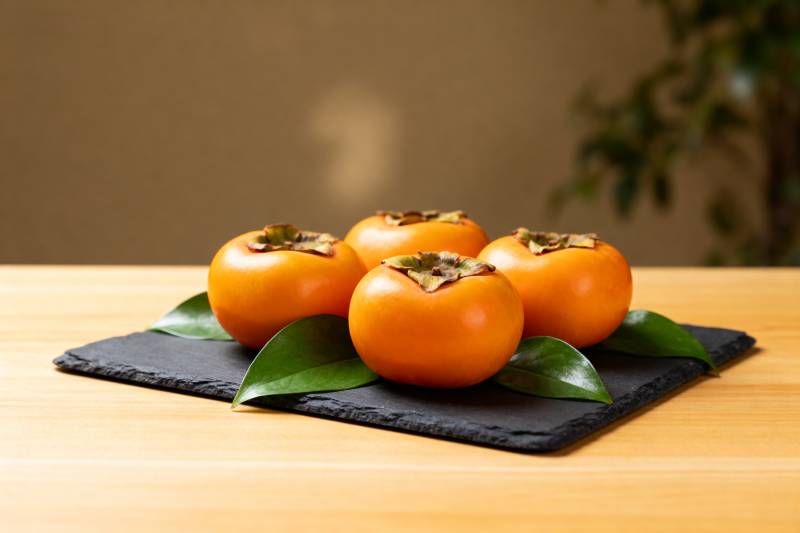 柿子静物图图片