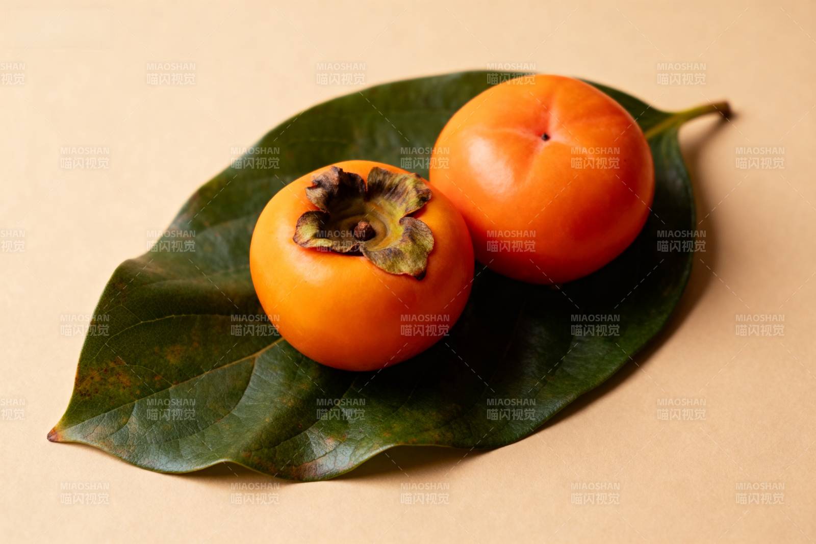 柿子静物图图片