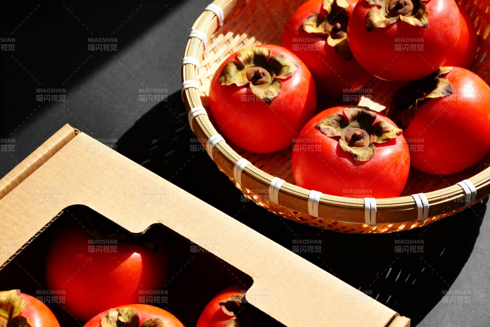 柿子丰收图图片