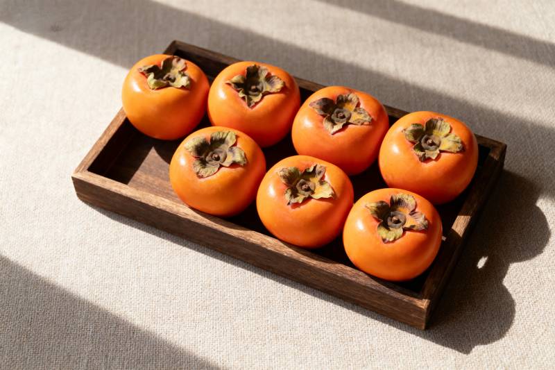 柿子静物图图片