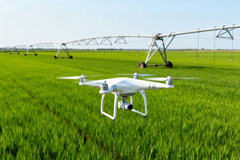 无人机巡田图片