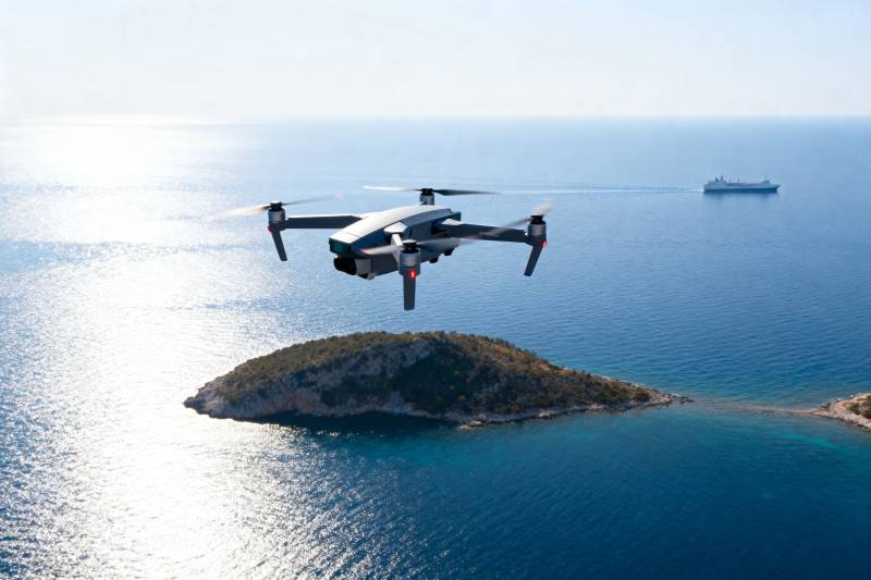 无人机航拍海岛风光图片