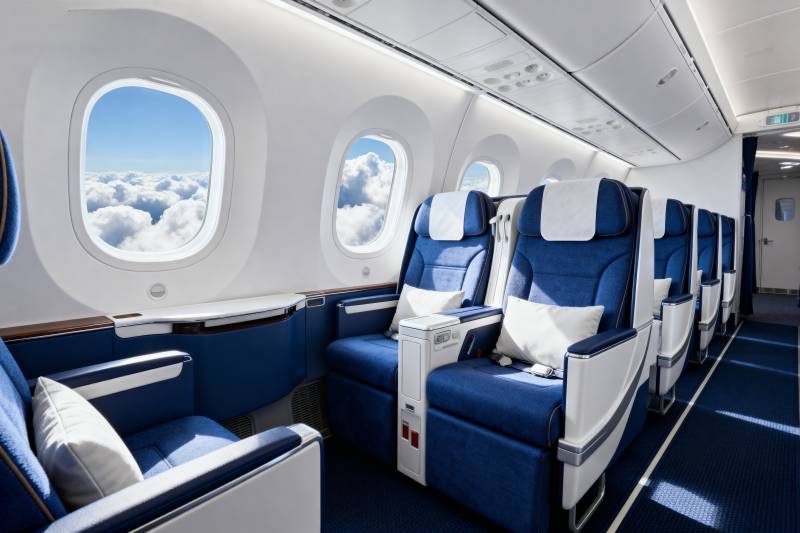 豪华客机舱内景图片