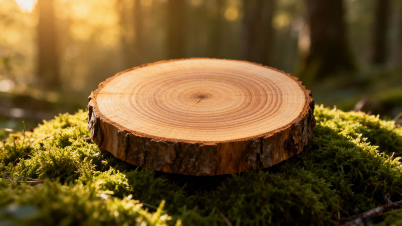 林间木纹静谧美图片